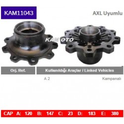KAM11043 Axl Uyumlu Porya Wheel Hub