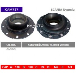 KAM717 Scania Uyumlu 2326676 Porya Wheel Hub